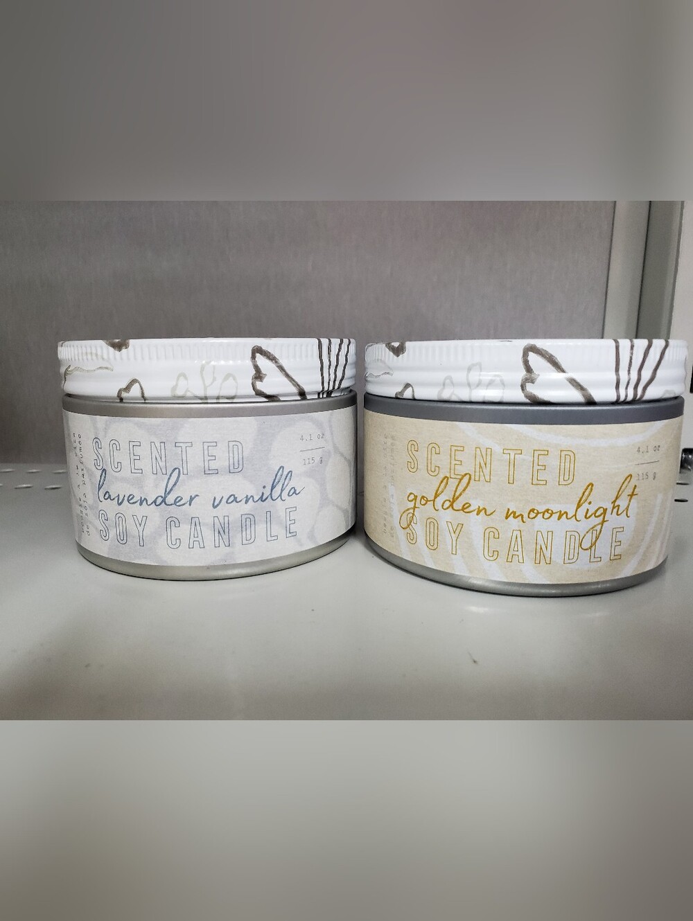 Tried And TRUE Lavender Vanilla & Golden moonlighy  Scented Soy Candle - White